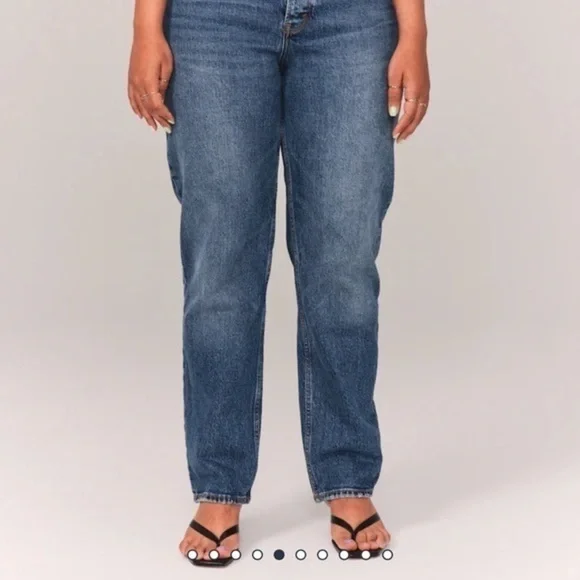 A&F Vintage Stretch Denim High Rise Dad Jeans “27 Long” - Picture 5 of 10